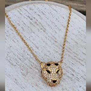 Panther Pendant Necklace (Stamped)